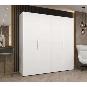 Šatní skříň Šatní skříň 200 cm TUANA - bílá / černá