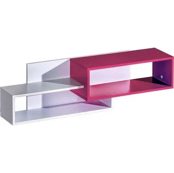 police Závěsná police SINCE - bílá / růžová