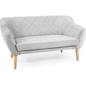 Pohovka Dvoumístná pohovka AISHA - světle šedá / buk