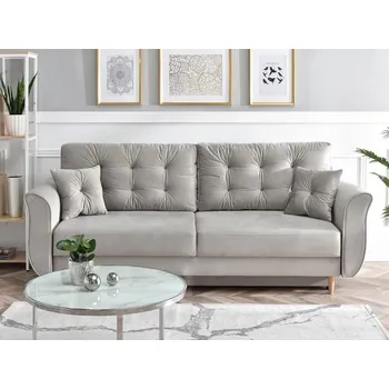 Pohovka Pohovka s úložným prostorem PLAMEDI - šedá / dub