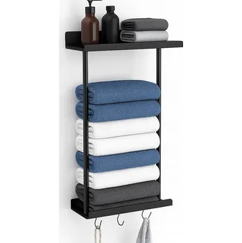 Držák na ručník Danclit Věšák na ručníky, bez vrtání, samolepicí, ocel