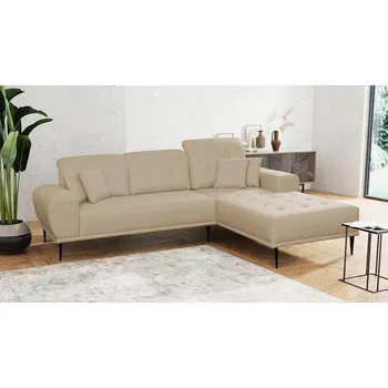 Sedací souprava Moderní rohová sedací souprava RURI - béžová, pravý roh