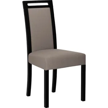 Jídelní židle Čalouněná židle do jídelny ENELI 5 - černá / hnědá 1