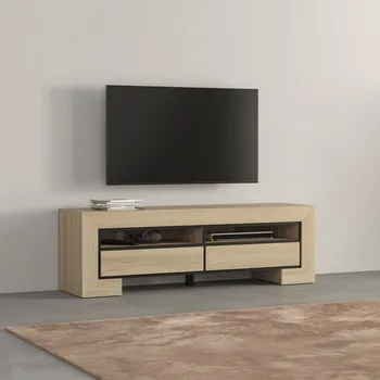 Televizní stolek TV stolek DASI - dub / černý