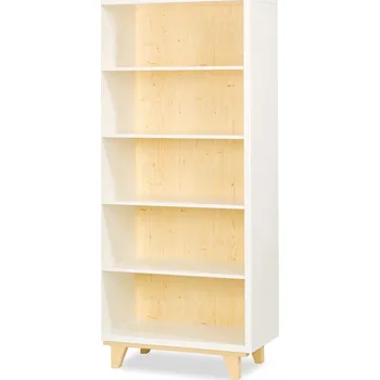 regál Policový regál PEMA - borovice / bílý