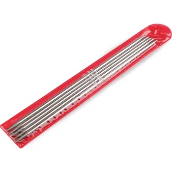 Jehlice Ponožkové jehlice nerezové č. 2; 2,5; 3; 3,5; 4; 4,5; 5, střední, 5 (4 mm) nikl