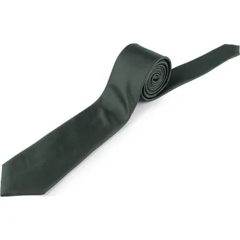 Kravata jednobarevná mikrovlákno, velké, 6 zelená tmavá