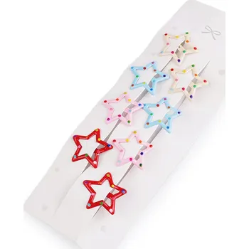 Náramek Sponka do vlasů pukačka hvězda, střední, 3 mix