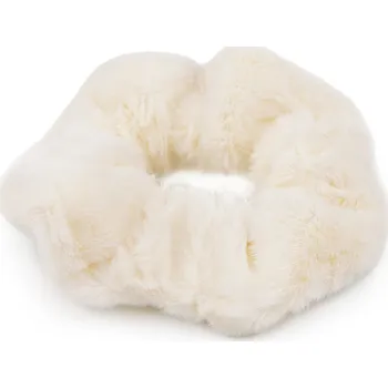 Náramek Gumička do vlasů minky, střední, 2 krémová světlá