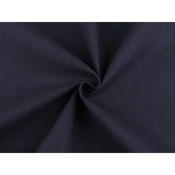 Lněná látka dekorační, střední, 8 (29) modrá tmavá