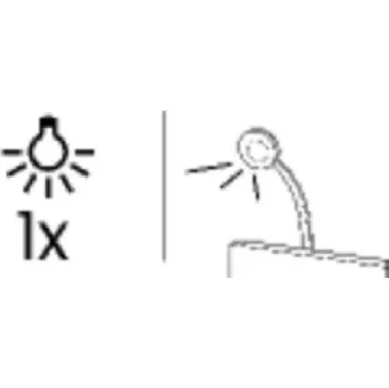 Stojací lampa LED lampa k posteli 1 bodová