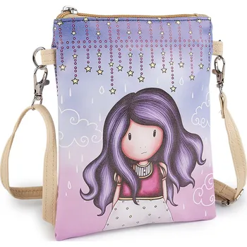 Kabelka Dívčí kabelka 15x18,5 cm s potiskem, střední, 4 levandulová