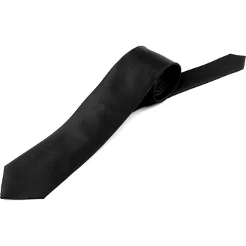 Kravata jednobarevná mikrovlákno, velké, 3 černá