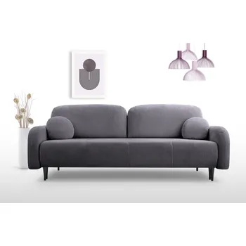 Pohovka Rozkládací dvousedačka s úložným prostorem WHITBY - antracitová