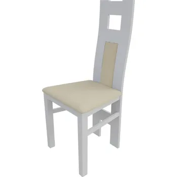 Jídelní židle Jídelní židle MOVILE 20 - bílá / béžová ekokůže