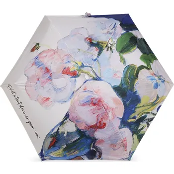 Deštník Dámský mini skládací deštník, střední, 1 bílá