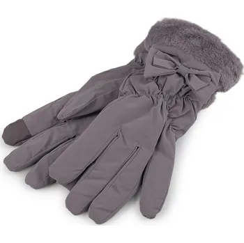 Rukavice Dámské rukavice šusťákové, zateplené, dotykové, střední, 4 starofialová