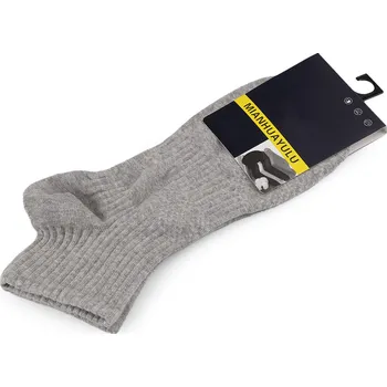 Dámské ponožky Bavlněné antibakteriální ponožky unisex, velké, 2 šedá světlá