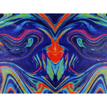 Plavkovina stříbrný efekt, střední, 5 modrá kobaltová oranžová