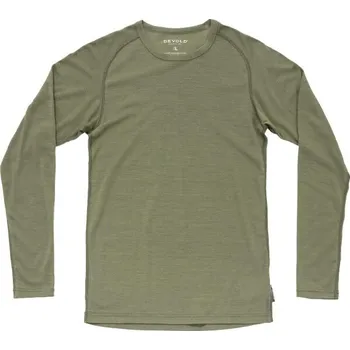 Pánská móda Pánské funkční triko Devold LAUPAREN MERINO 190 L Khaki