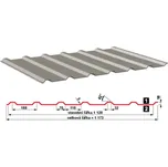 Plech trapézový SATJAM SAT18N ocel PE25 červený – 0,5 mm