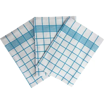 Utěrka SVITAP sleep well Utěrka Negativ Egyptská bavlna 50x70 cm bílá/tyrkys 3 ks