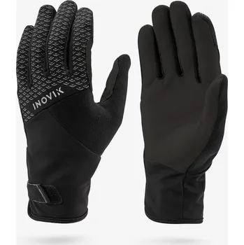 Rukavice INOVIK Lyžařské větruodolné hřejivé rukavice XCS 900 pro dospělé S ČERNÁ