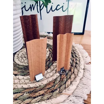 kreativní sada Dřevěný knot vlna malá světlá + kovový držák