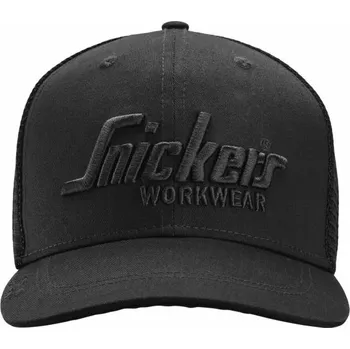 Módní doplněk Snickers Workwear | Kšiltovka Trucker Cap černá - Černá / černá