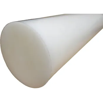 Závitová tyč Tyč silonová 70 mm bílá POM C – 1 m