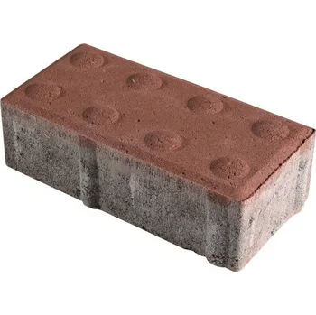 Venkovní dlažba Dlažba zámková DITON Parketa červená slepecká – 200×100×60 mm