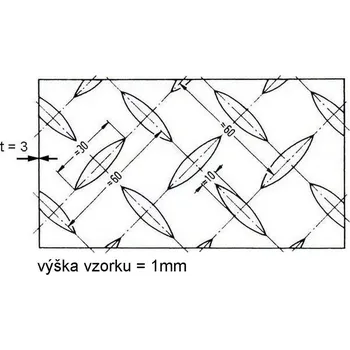 Plech Plech lístek černý 3 mm (1×2m)