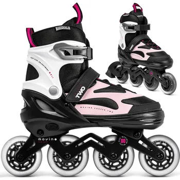 Kolečkové brusle MOVINO Nastavitelné fitness kolečkové brusle Movino Cruzer Two MOV-CRT613 38/41 RŮŽOVÁ|ČERNÁ