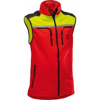 Pánská vesta Pfanner Schutzbekleidung | Lesnická vesta StretchAir - Červená / XXXL / 3XL / červená