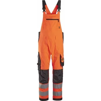 Pracovní oblečení Snickers Workwear | Reflexní laclové kalhoty, tř. 2, oranžové - Oranžová / 50 / 50 / oranžová