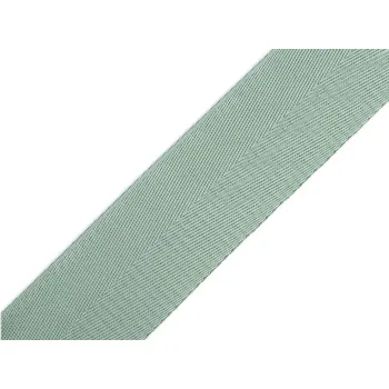 Hladký oboustranný popruh s leskem šíře 50 mm, střední, 8 zelená ledově