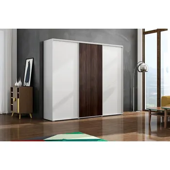 Šatní skříň Třídveřová šatní skříň LEO, šířka 250 cm