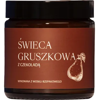 Svíčka Řepková vonná svíčka Hruška s čokoládou Mglife