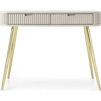 Toaletní stolek Toaletní stolek LOTAS - kašmír / zlatý