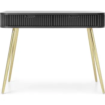 Toaletní stolek Toaletní stolek LOTAS - černý / zlatý