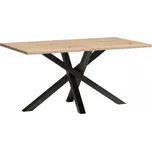 Jídelní rozkládací stůl ZLAMA - dub artisan / černý