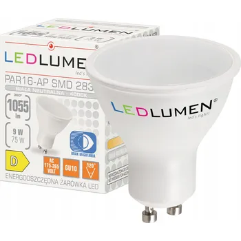 Žárovka LED žárovka Ledlumen GU10 PAR16 1055 lm 9 W 120° 4000 K