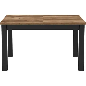 Jídelní stůl Rozkládací jídelní stůl OKAL - 130-175 cm, appenzelský smrk / černý