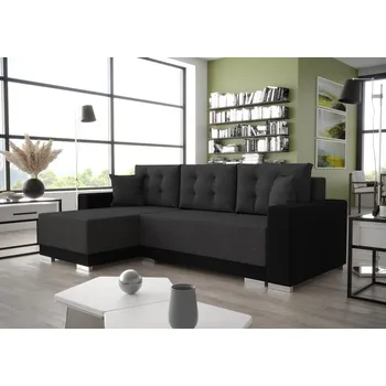 Sedací souprava Rozkládací sedací souprava TAHANI - grafitová / černá