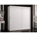 Kombinovaná šatní skříň 180 cm LUNIVE 1 - bílá