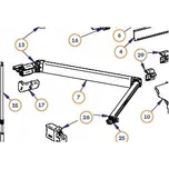 Levé rameno pro markýzu Thule Omnistor 6300 300-500 cm
