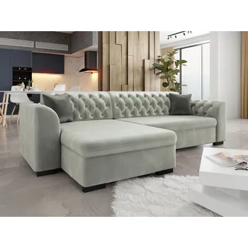 Sedací souprava Rohová sedačka na každodenní spaní ANEKO - šedá 2, levý roh