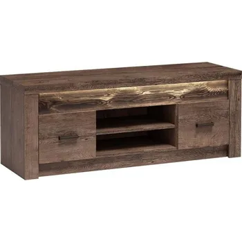 Televizní stolek Televizní stolek s LED osvětlením CHALAPATA 2 - jasan tmavý