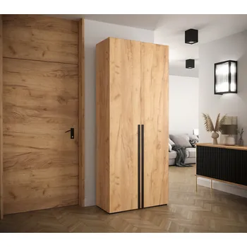 Šatní skříň Policová skříň MARIYA 1 - šířka 100 cm, dub craft zlatý