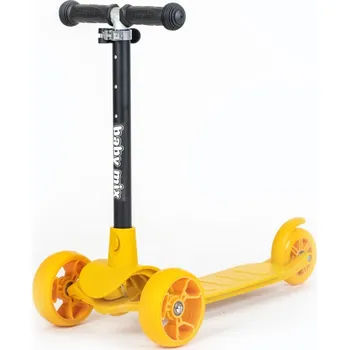 Koloběžka Dětská koloběžka Baby Mix Prime žlutá (poškozený obal)